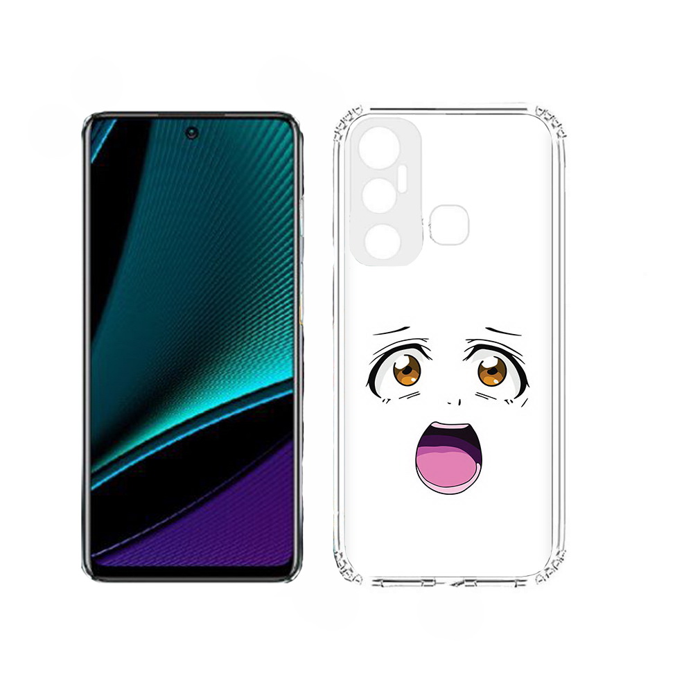 

Чехол MyPads аниме лицао для Infinix Hot 11, Прозрачный, Tocco