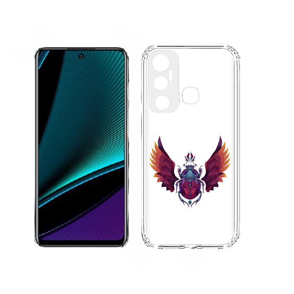 

Чехол MyPads алмазный скоробей для Infinix Hot 11, Прозрачный, Tocco