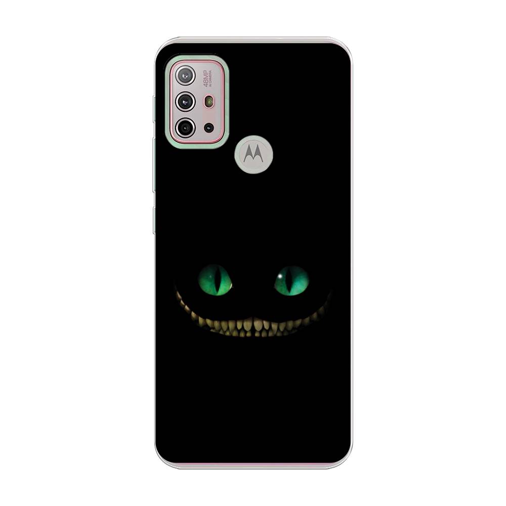 

Чехол Awog на Lenovo K13 Note/Motorola Moto G10/G20/G30 "Зеленоглазый чеширский кот", Разноцветный, 242150-10