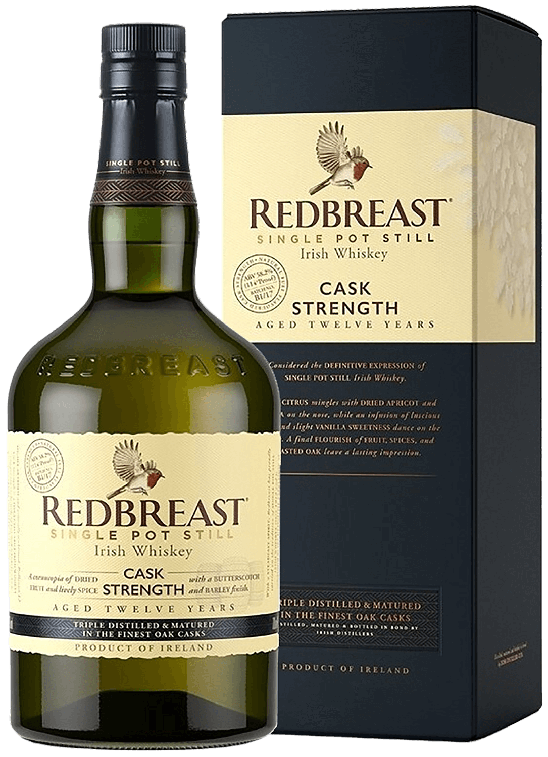 

Виски Redbreast Edition Cask Strength Blended Irish Whiskey 12 y.o. (gift box)