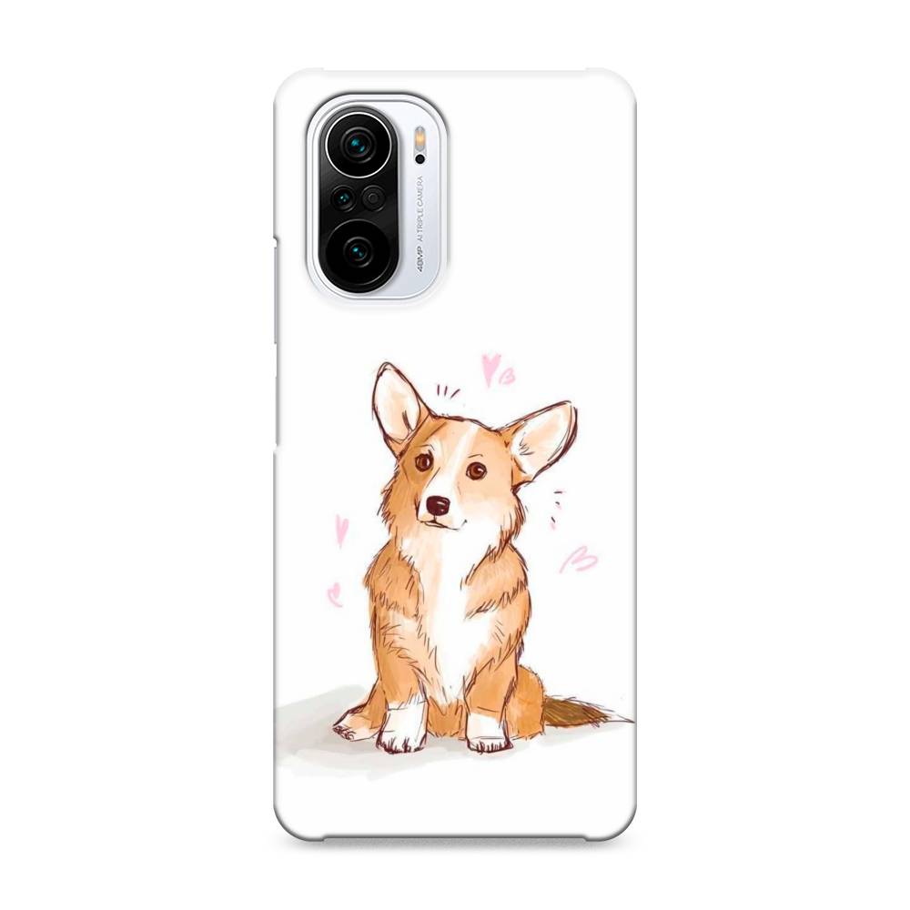 

Пластиковый чехол "Корги любовь" на Xiaomi Poco F3, 310120-1