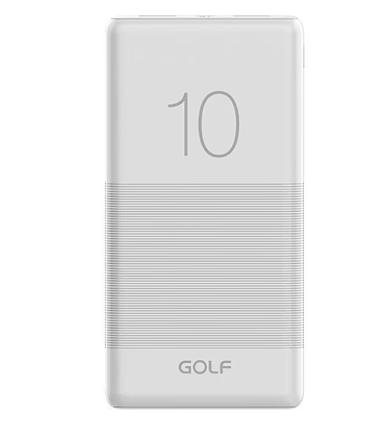

Внешний аккумулятор GOLF G80_White 10000 Mah белый, G80