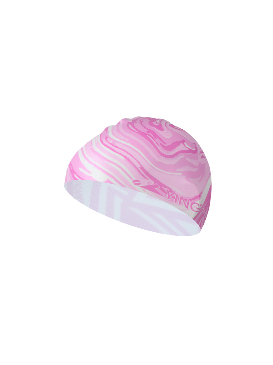 Шапочка для плавания Yingfa Yingfa Print Cap розовый