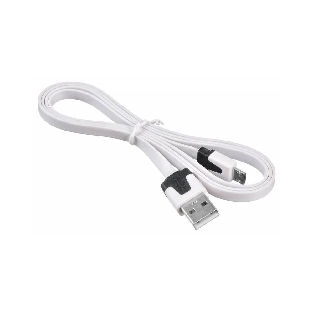 Кабель Buro BHP MICROUSB FLAT USB - Micro USB плоский, 1 м, белый