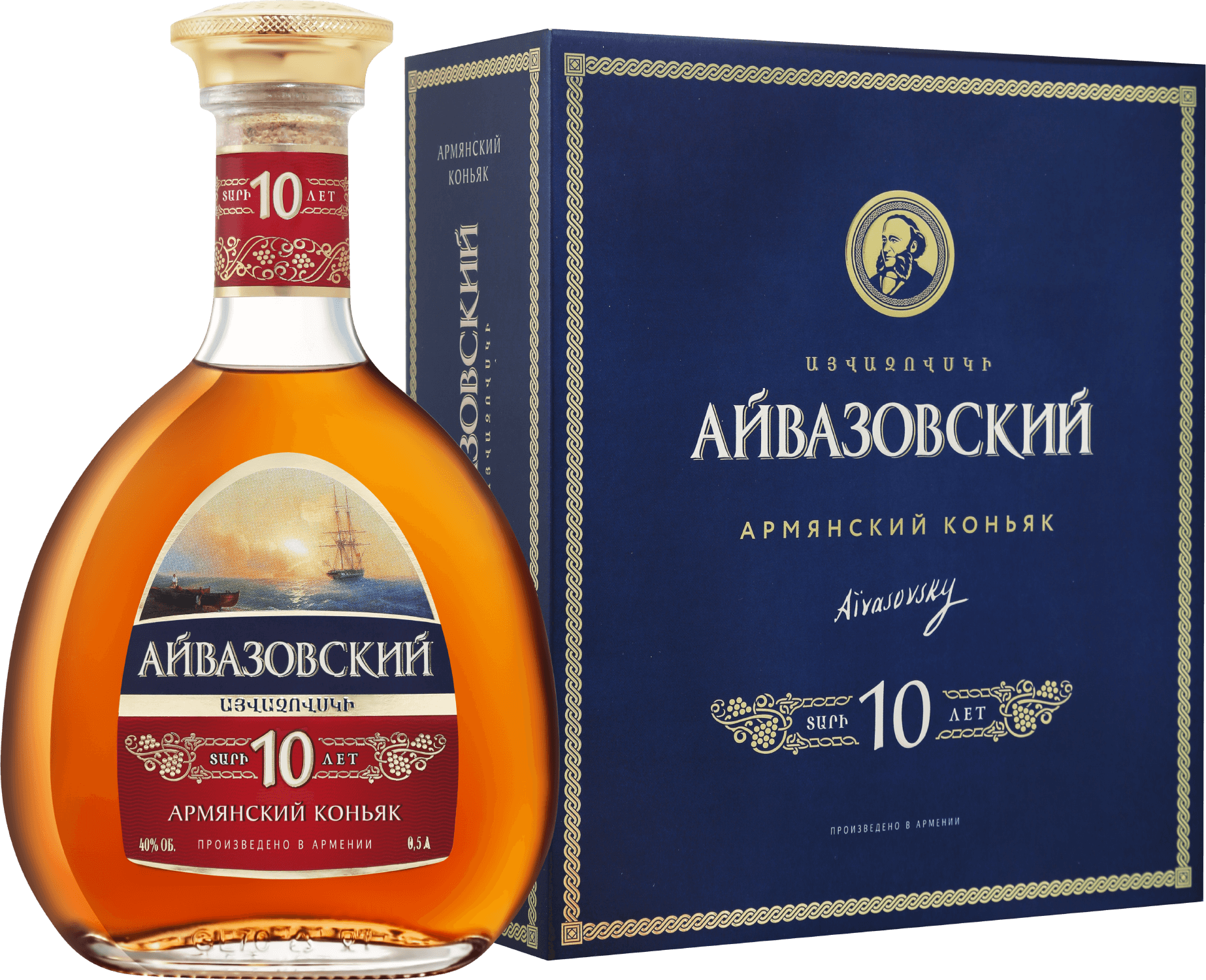 

Коньяк Aivazovsky Old Armenian Brandy 10 Y.O. (gift box)