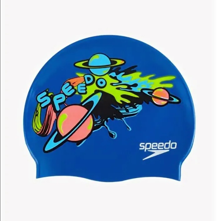 Шапочка для плавания Speedo SPEEDO Junior Slogan Cap мультиколор