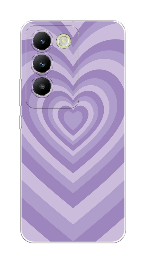 

Чехол на Vivo V30 lite 4G "Violet heart latte", Фиолетовый, 2610350-1