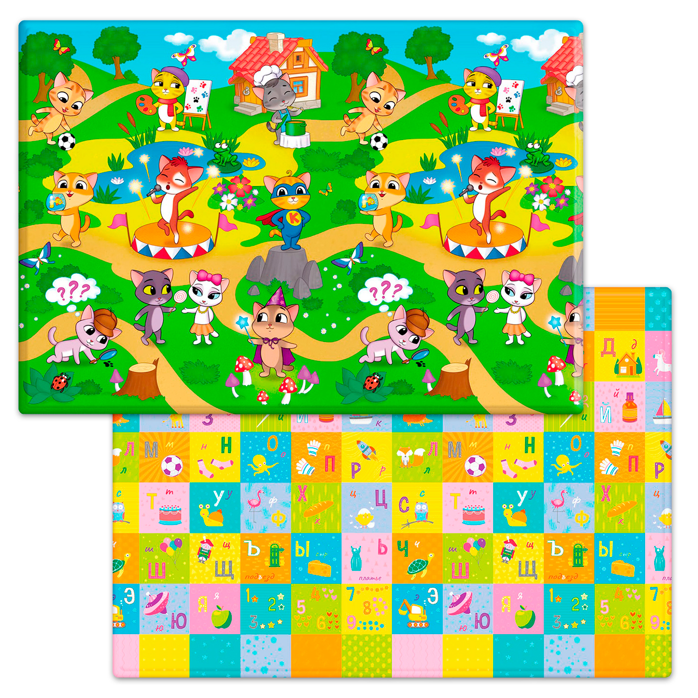 

Коврик игровой двусторонний (2000х1400х15) Funkids Medium-15 art. FD-M15-2S, 010, Разноцветный