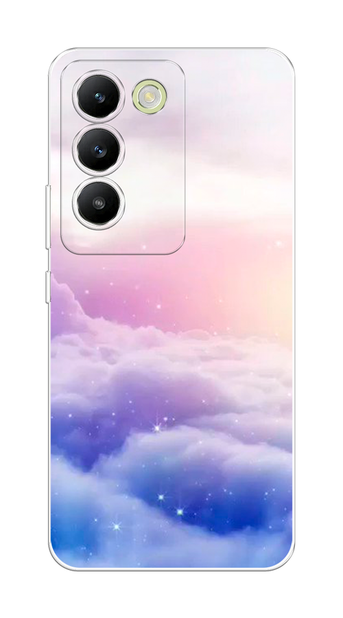 

Чехол на Vivo V30 lite 4G "Небеса", Голубой;белый;розовый, 2610350-1