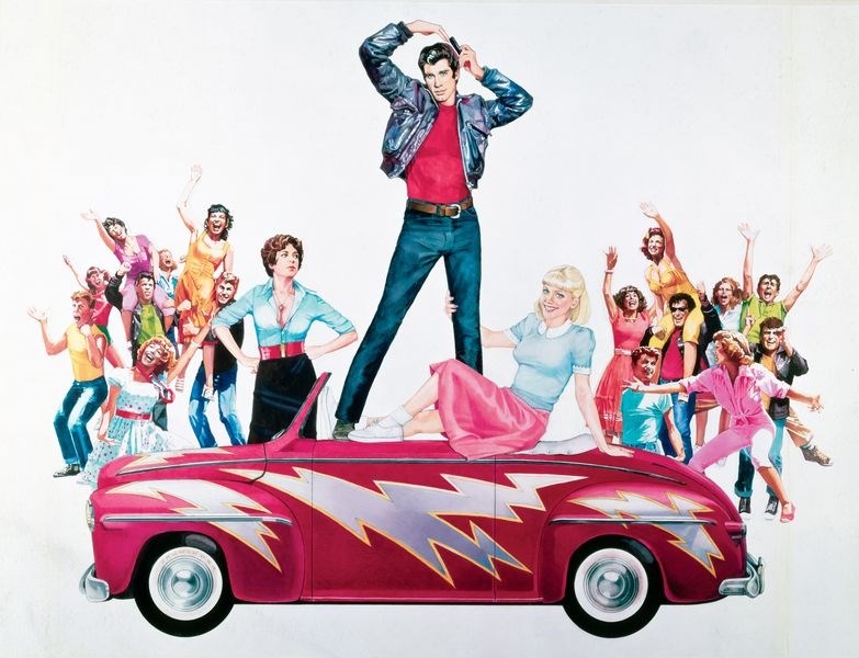 

Постер к фильму "Бриолин" (Grease) Оригинальный 101,6x76,2 см