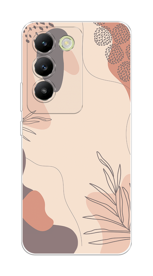 

Чехол на Vivo V30 lite 4G "Нюдовые тона", Коричневый;серый, 2610350-1