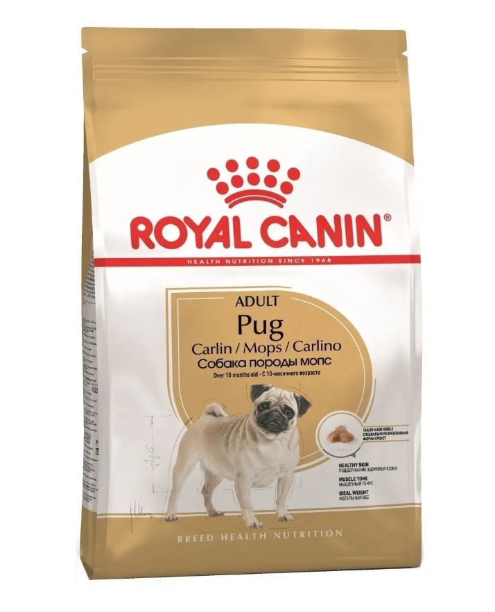 

Сухой корм для собак Royal Canin Pug Adult для мопса, 1,5 кг