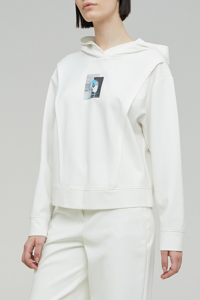 

Толстовка женская M.REASON 9.8960.T1791.2 SP22 белая 50 RU, 9.8960.T1791.2 SP22