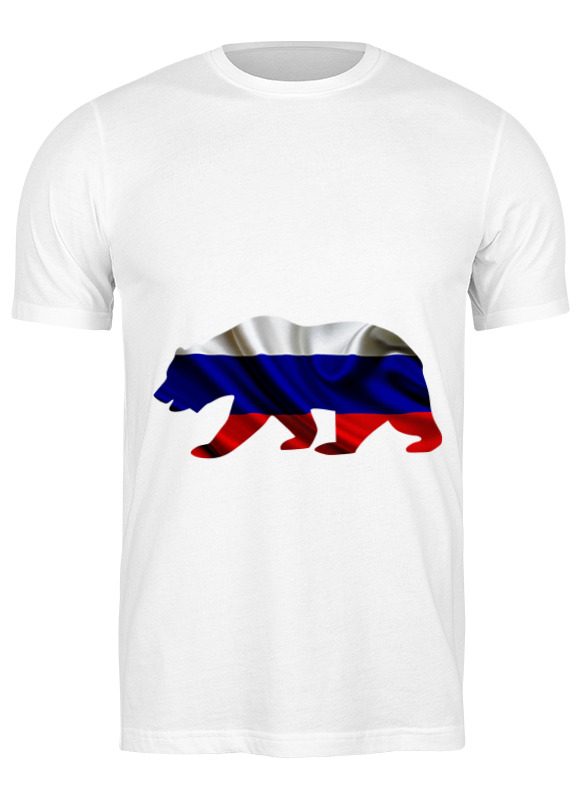 

Футболка мужская Printio Русский медведь белая 2XL, Белый, Русский медведь