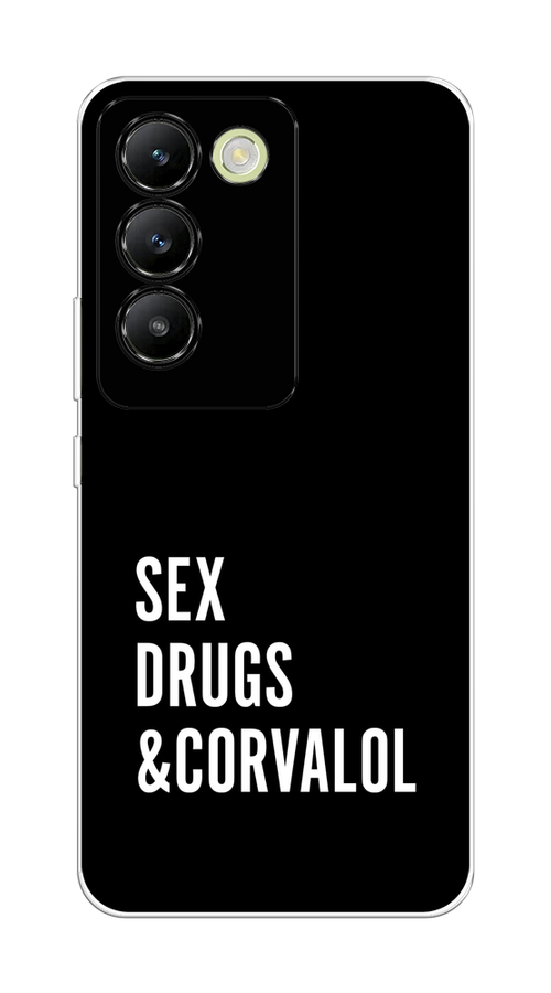 

Чехол на Vivo V30 lite 4G "Corvalol", Черный;серый;белый, 2610350-1