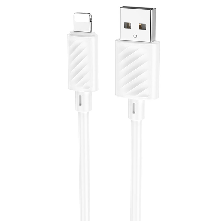 

Кабель DATA Hoco X88 Lightning to USB 2.4A Fast Charging 1м белый, X88