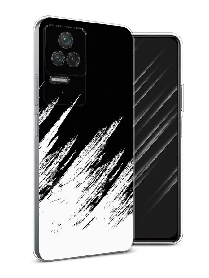 

Чехол Awog на Poco F4/Redmi K40S "Черно белые брызги", Разноцветный, 314650-3