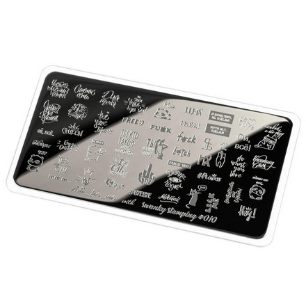 

Пластина для стемпинга Swanky Stamping Arti For You №10, Серебристый