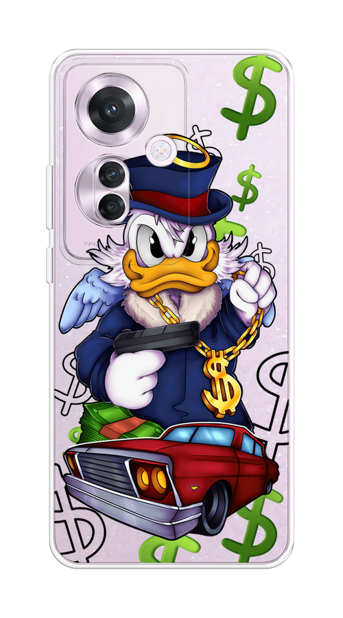 

Чехол на Oppo Reno 11F "Scrooge McDuck with a Gold Chain", Красный;синий;белый, 2516650-1