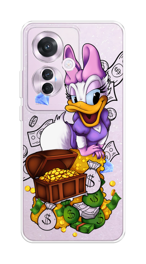 

Чехол на Oppo Reno 11F "Rich Daisy Duck", Коричневый;белый;фиолетовый, 2516650-1