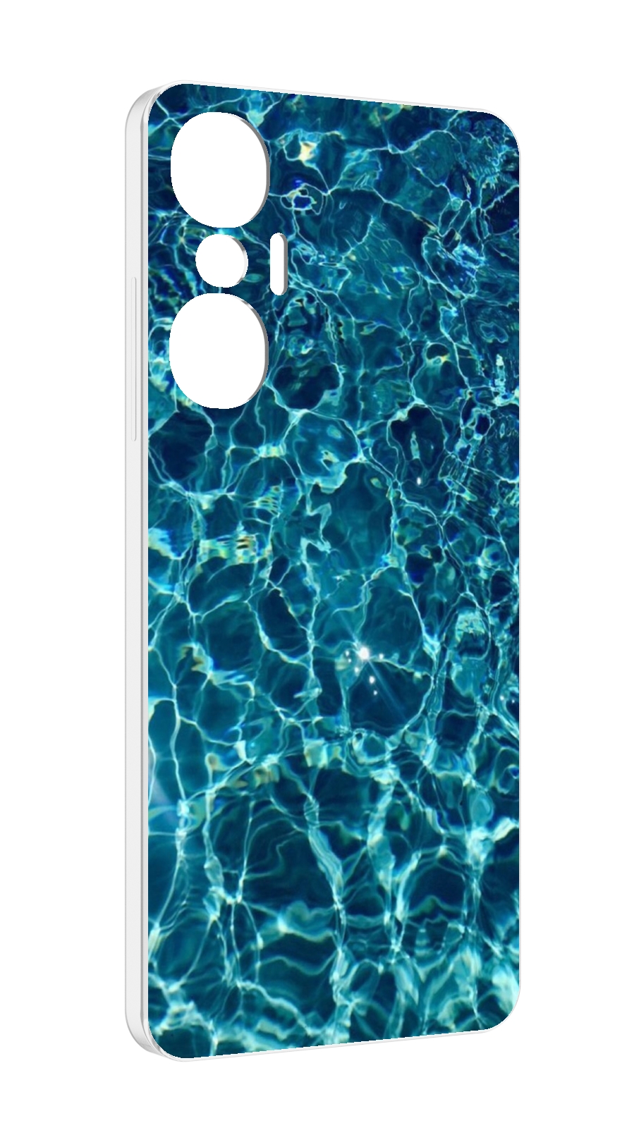 

Чехол MyPads красивая голубая вода для Infinix Hot 20S противоударный, Tocco