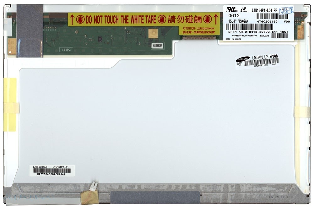 

Матрица OEM для ноутбука LTN154P2-L01 (10015311V), совместимая с p/n: LTN154P2-L01