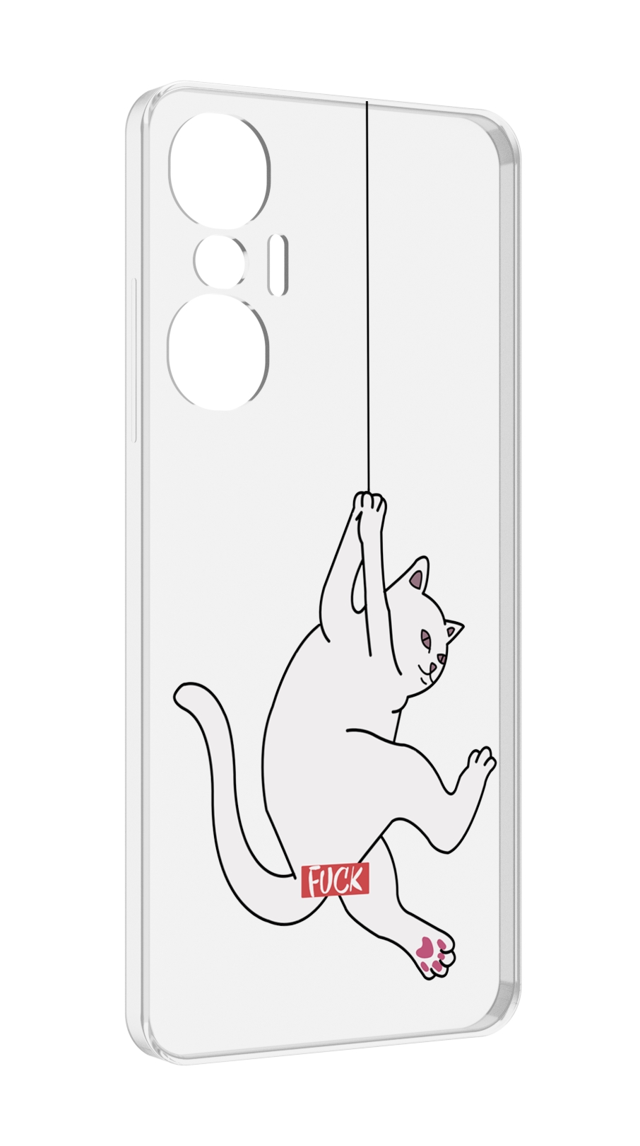 

Чехол MyPads котяра-на-веревке для Infinix Hot 20S противоударный, Tocco