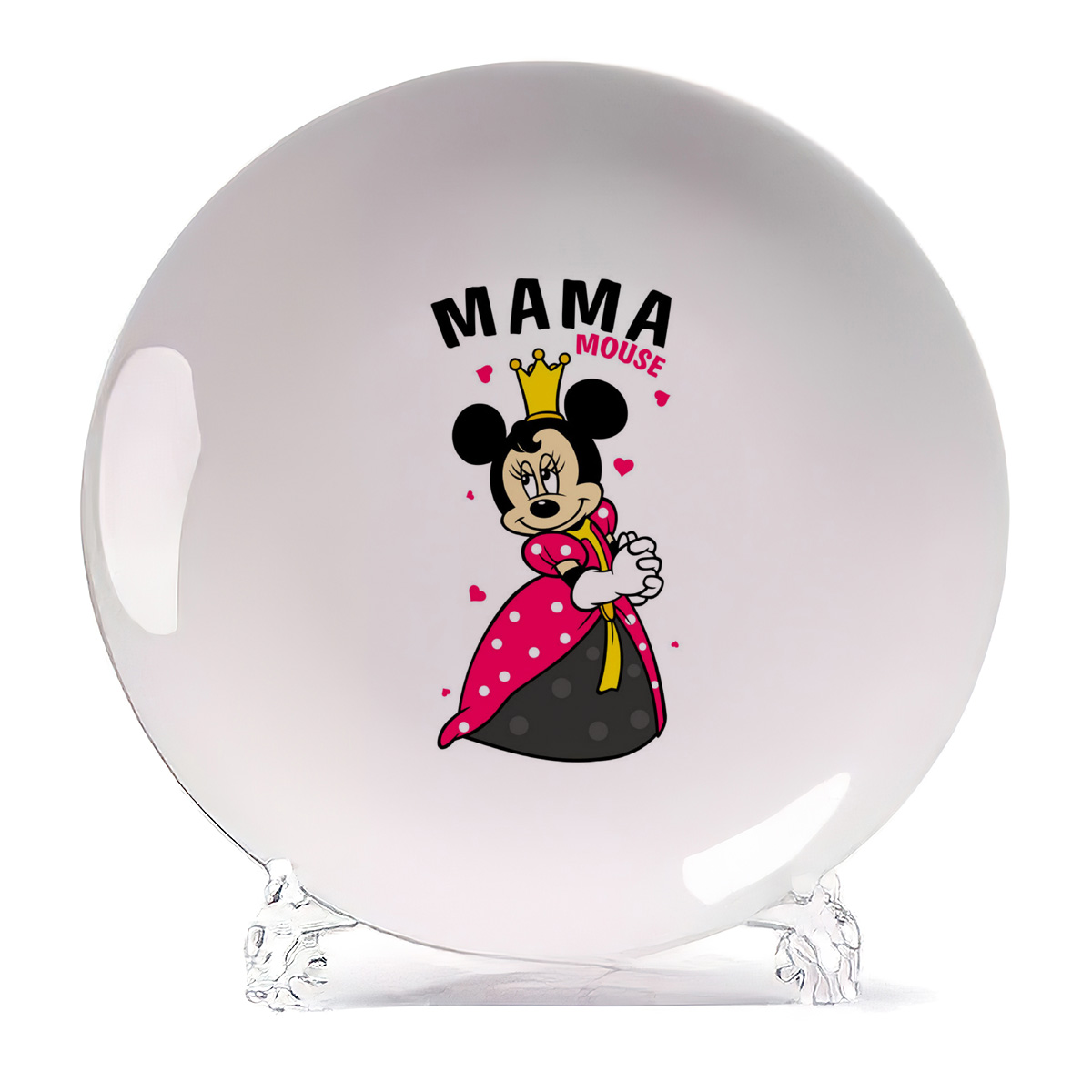 

Тарелка CoolPodarok Прикол Семья Мама mouse