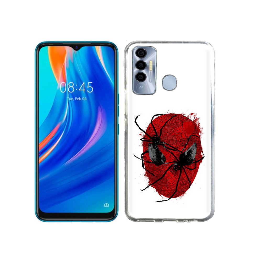 

Чехол MyPads Tocco для Tecno Spark 7P человек паук, Прозрачный, Tocco