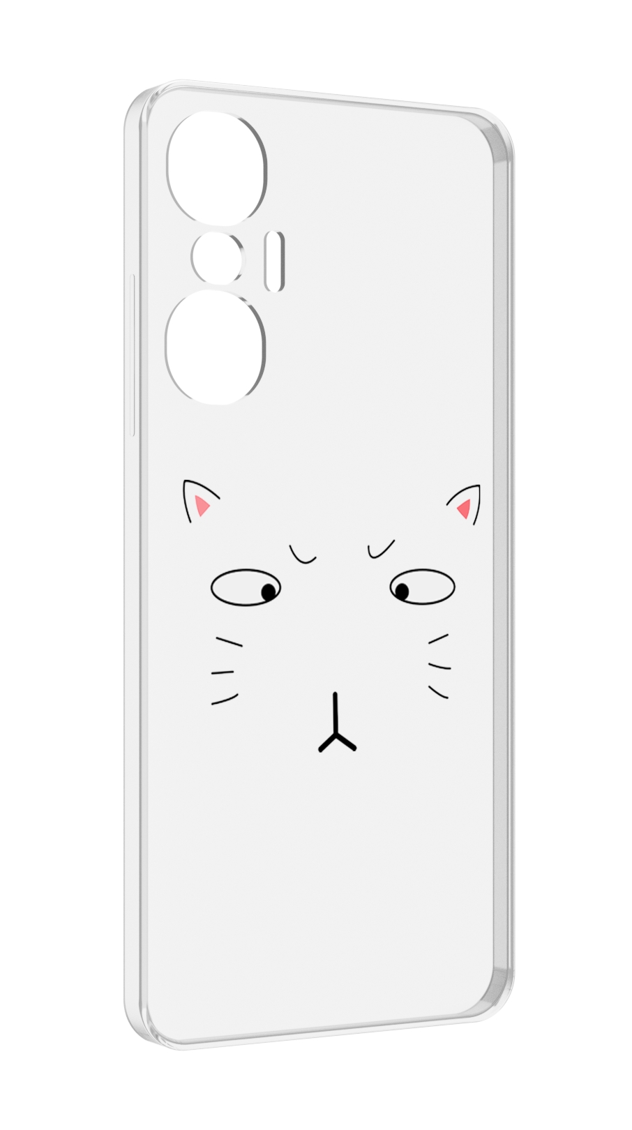 

Чехол MyPads кот-части-лица для Infinix Hot 20S противоударный, Tocco