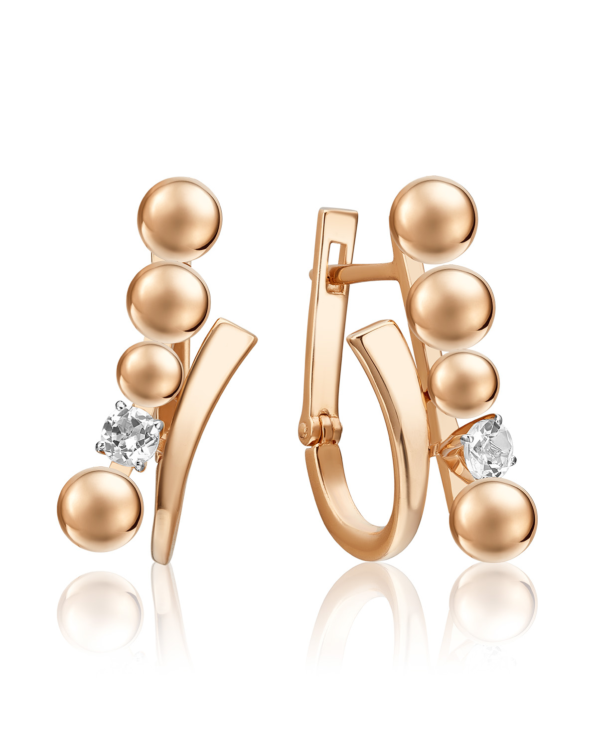 

Серьги из красного золота PLATINA jewelry 02-4837-00, топаз, 02-4837-00