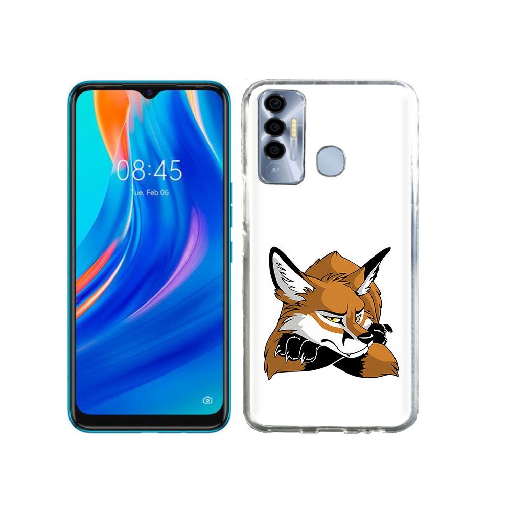 

Чехол MyPads Tocco для Tecno Spark 7P фокс, Прозрачный, Tocco