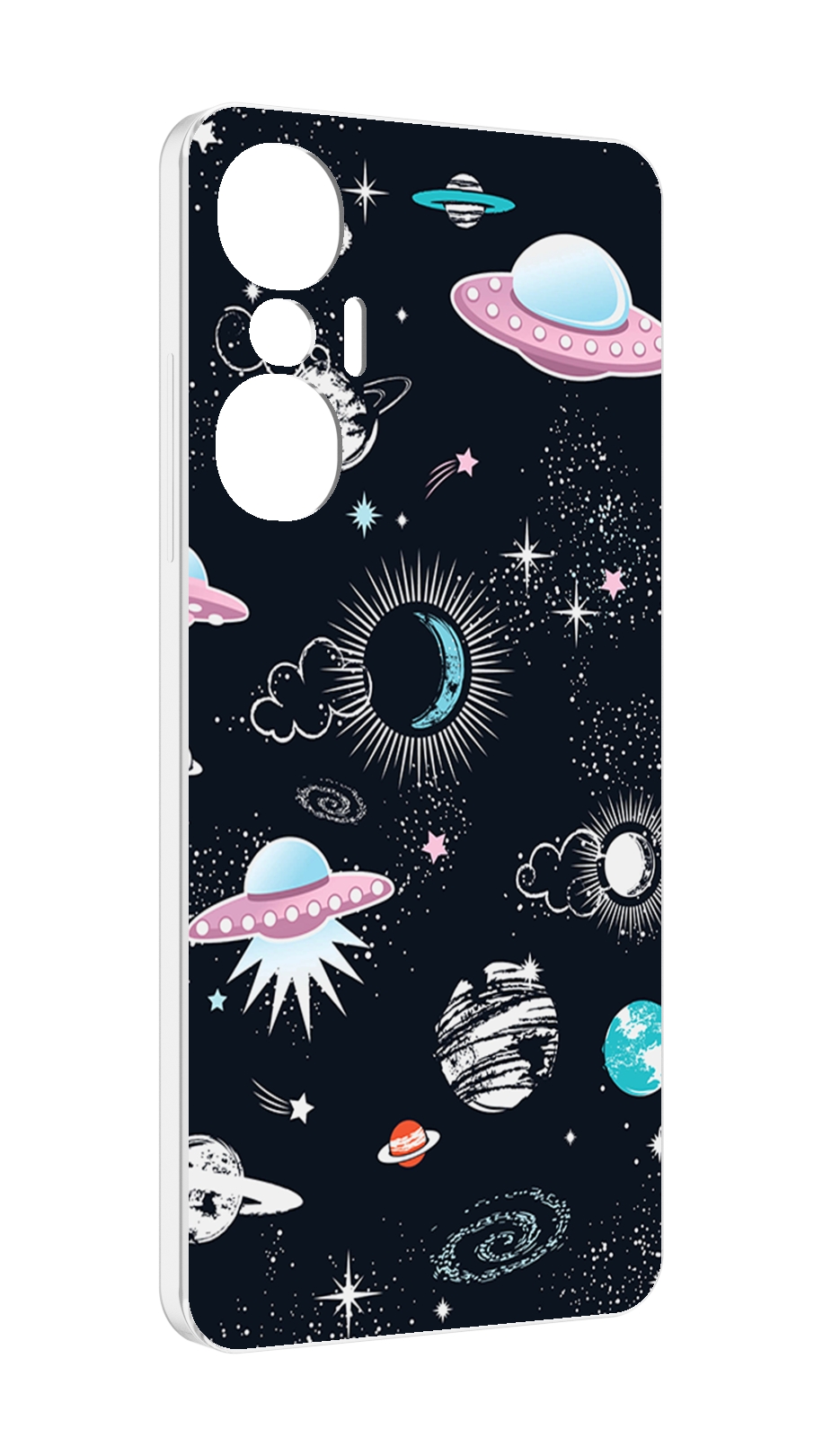 

Чехол MyPads космос-мини-картинки для Infinix Hot 20S противоударный, Tocco
