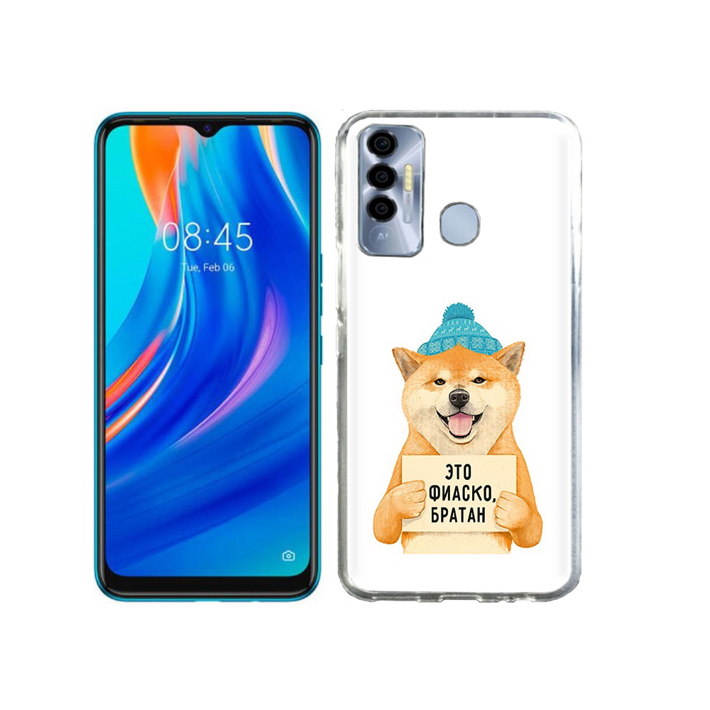 

Чехол MyPads Tocco для Tecno Spark 7P фиаско, Прозрачный, Tocco