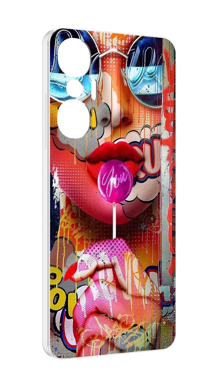 

Чехол MyPads комикс-девушка женский для Infinix Hot 20S противоударный, Tocco