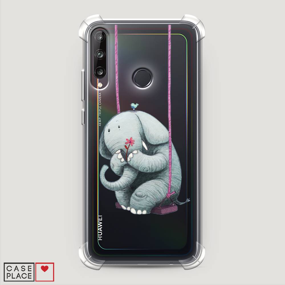 

Чехол Awog на Huawei Y7p "Грустный слоник", Розовый, 6103351-1