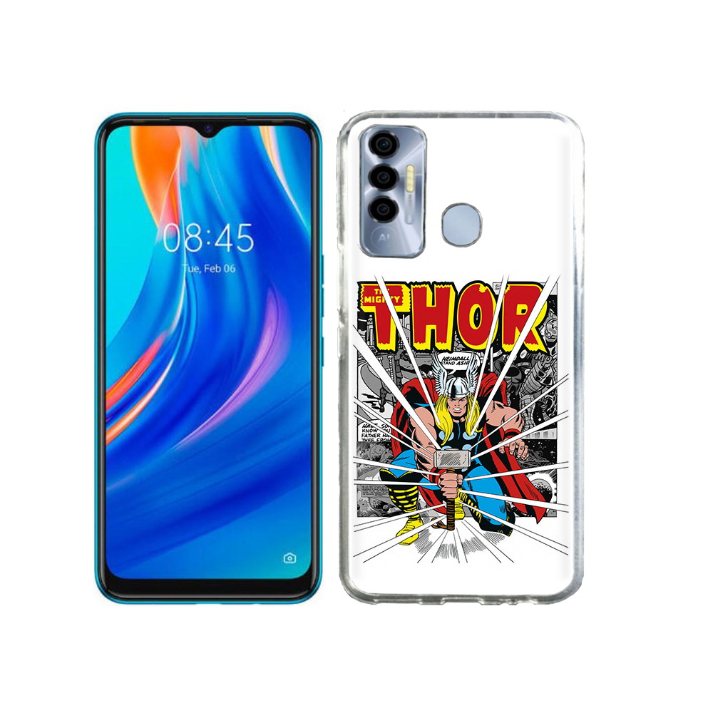 

Чехол MyPads Tocco для Tecno Spark 7P тор рисунок, Прозрачный, Tocco