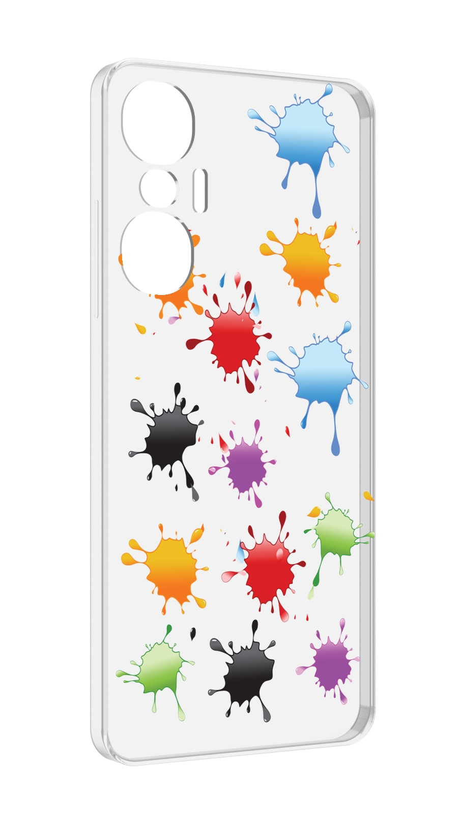 

Чехол MyPads кляксы для Infinix Hot 20S противоударный, Tocco