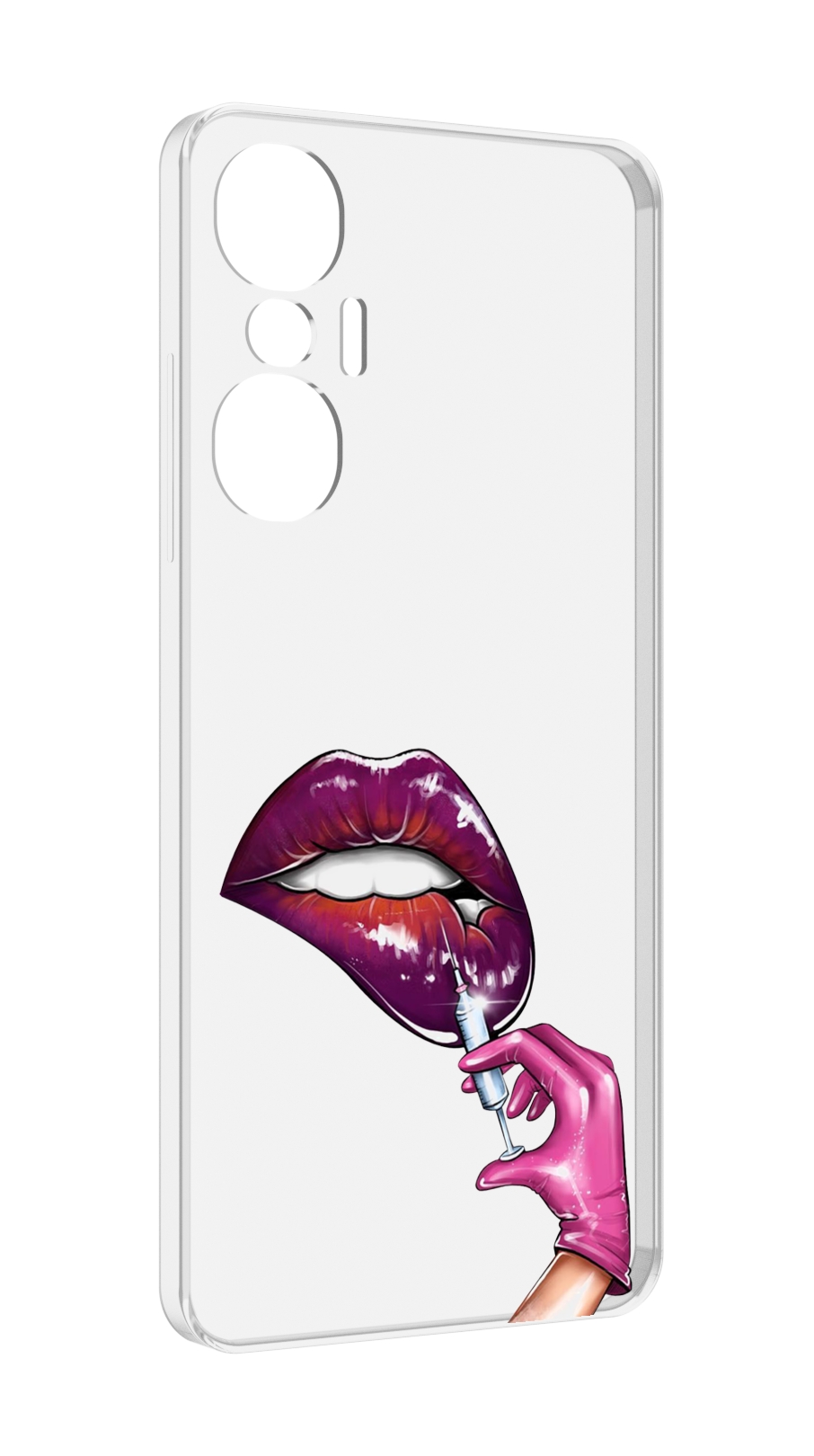 

Чехол MyPads качаем-губы для Infinix Hot 20S противоударный, Tocco