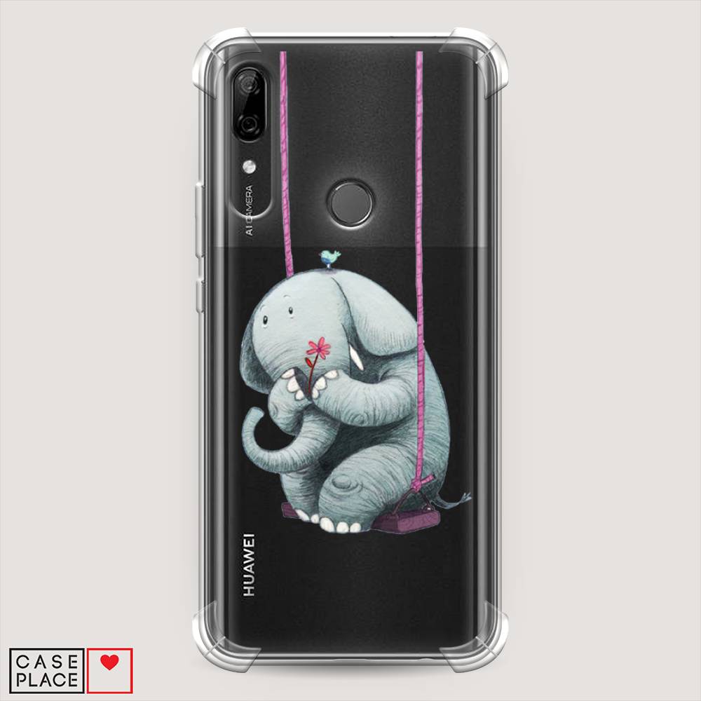 

Чехол Awog на Huawei P Smart Z "Грустный слоник", Розовый, 69451-1