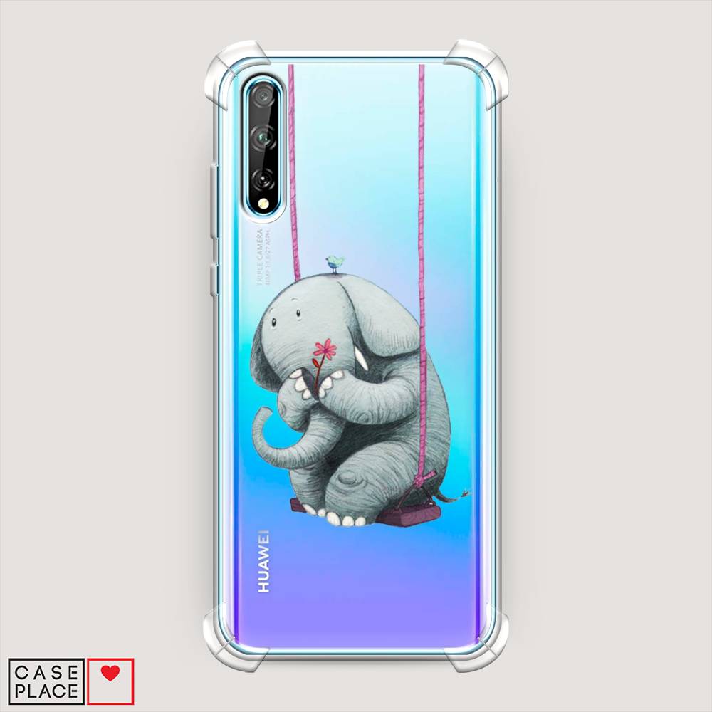 

Чехол Awog "Грустный слоник" для Huawei P Smart S, Розовый, 6103551-1