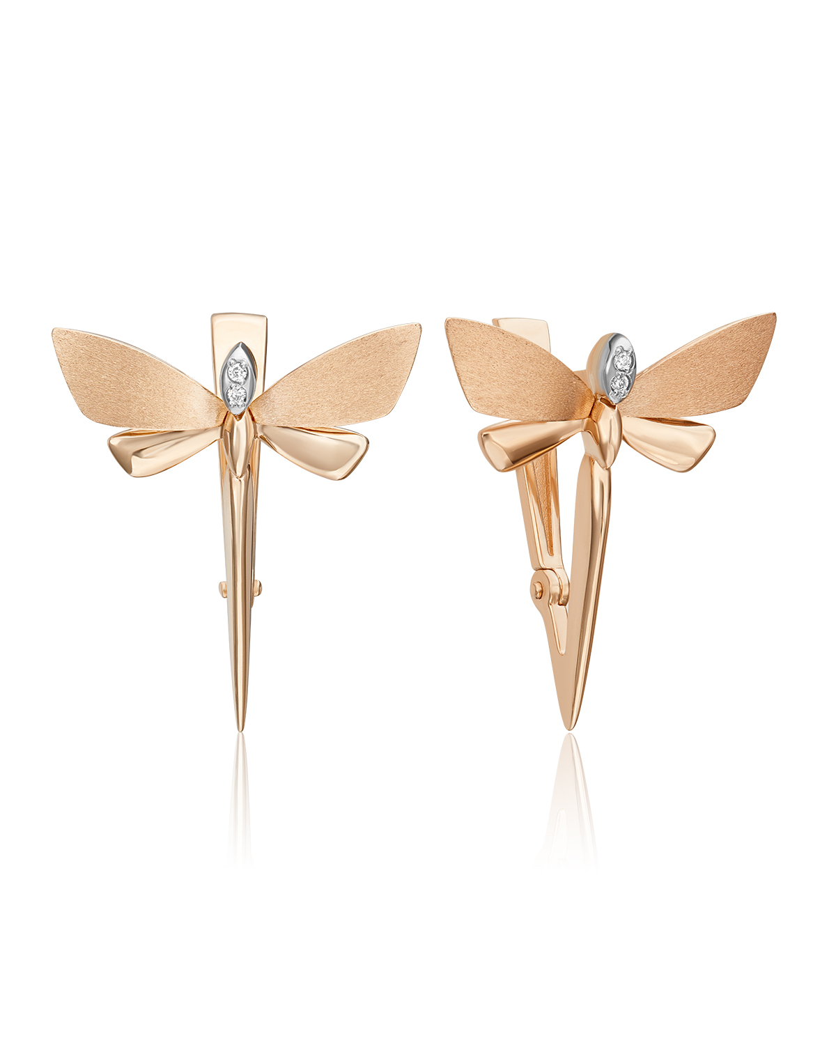 

Серьги из красного золота/белого золота PLATINA jewelry 02-4810-00, бриллиант, 02-4810-00