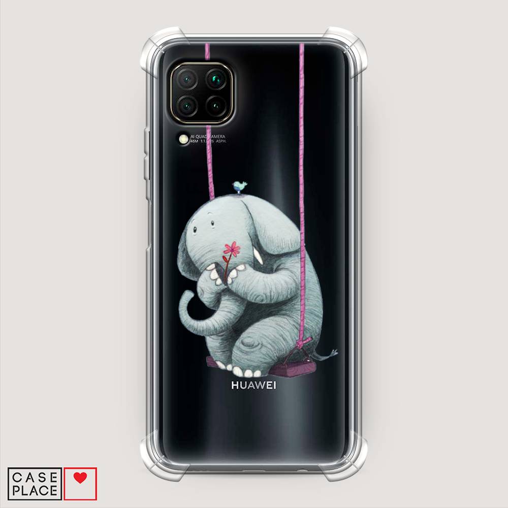 

Чехол Awog на Huawei Nova 6 SE "Грустный слоник", Розовый, 611751-1