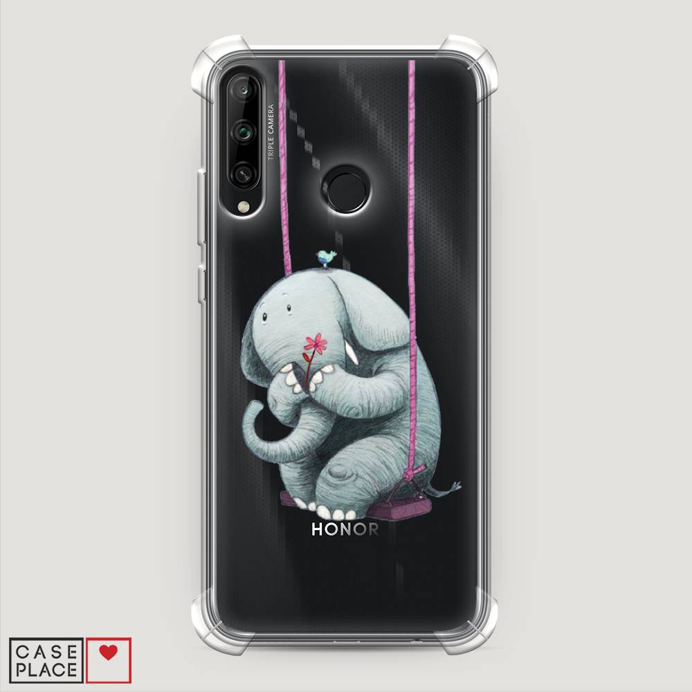 

Чехол Awog на Honor 9C "Грустный слоник", Розовый, 612551-1