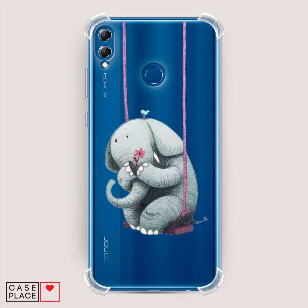фото Чехол awog "грустный слоник" для honor 8x