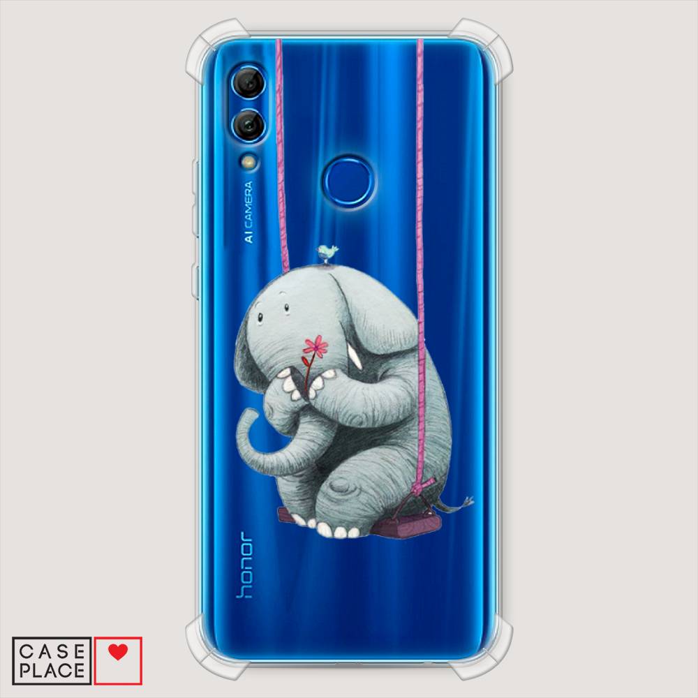

Чехол Awog "Грустный слоник" для Honor 10 Lite, Розовый, 67551-1