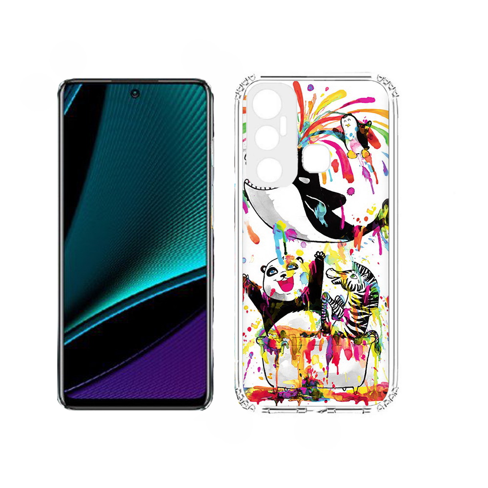 

Чехол MyPads Хиппи кит для Infinix Hot 11, Прозрачный, Tocco