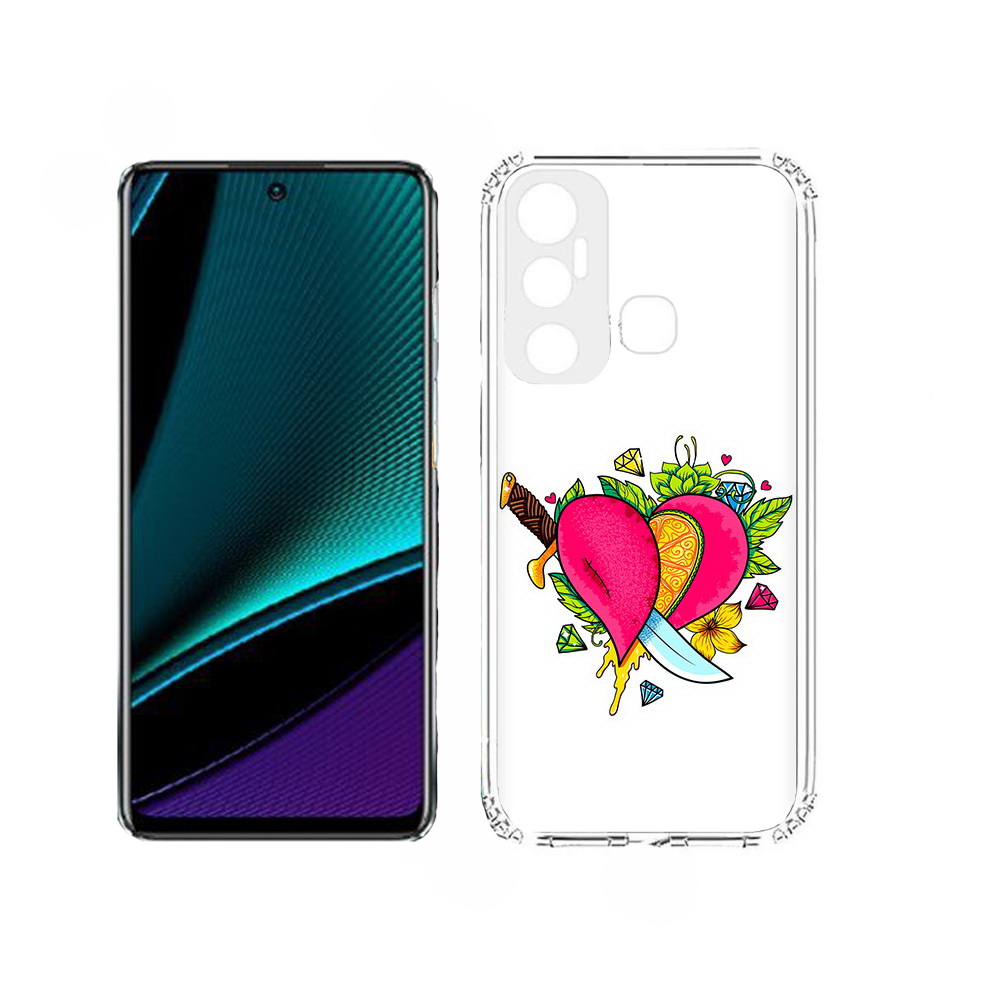 

Чехол MyPads Фруктовое сердце для Infinix Hot 11, Прозрачный, Tocco