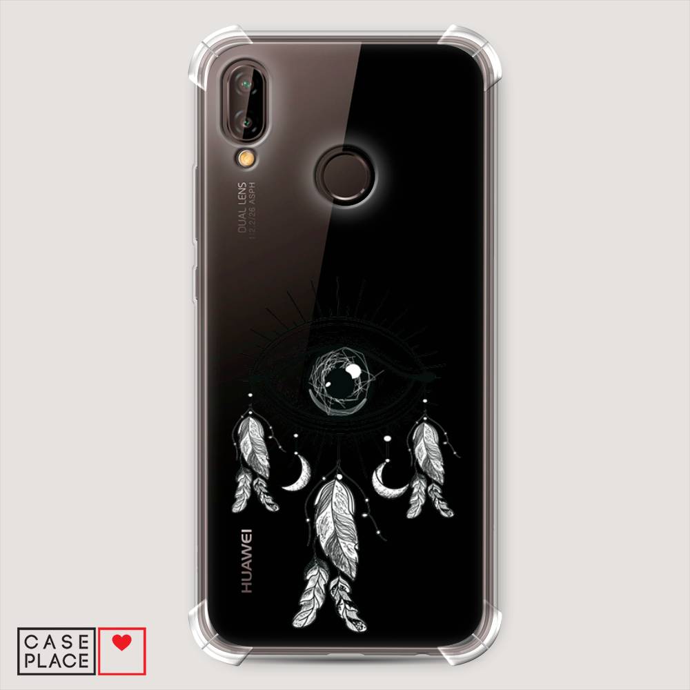 

Чехол Awog "Всевидящее око-ловец снов" для Huawei Nova 3E, Серый, 65651-1