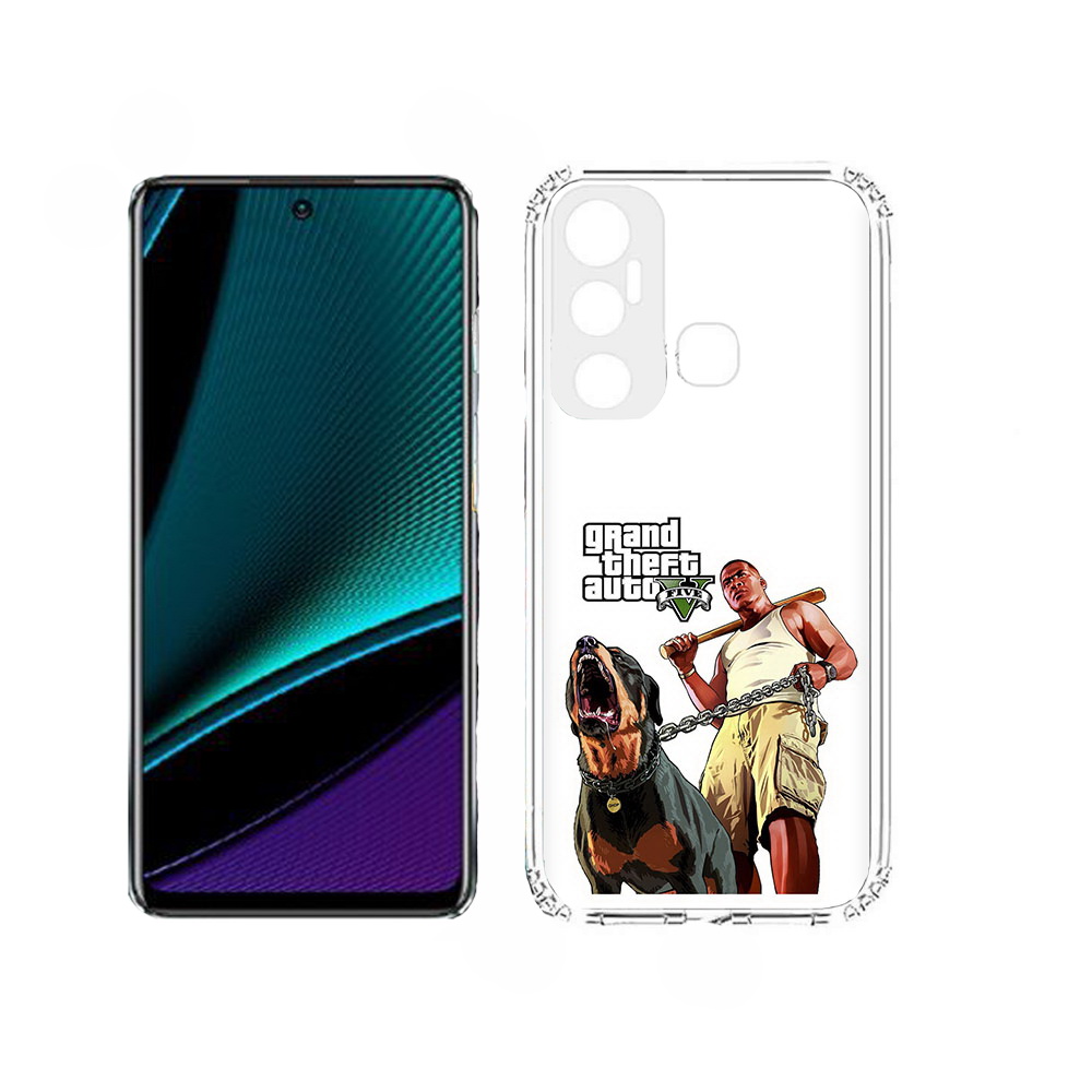 

Чехол MyPads GTA грозная собака для Infinix Hot 11, Прозрачный, Tocco